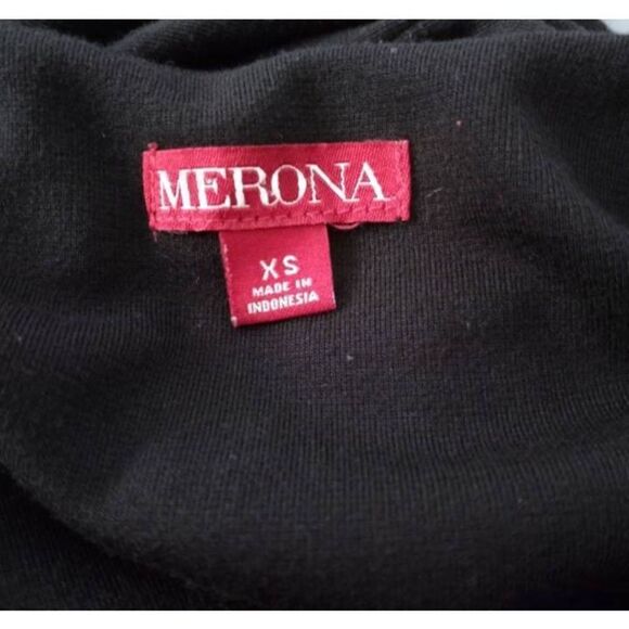 MERONA BLACK MIDI DRESS SZ.XS EUC - Picture 6 of 9